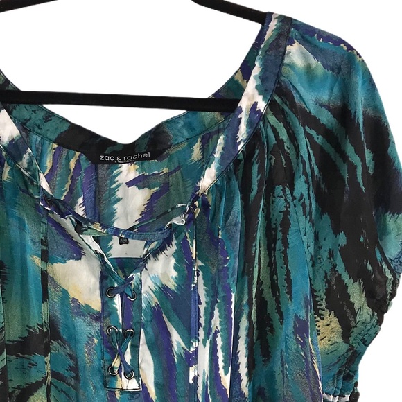 Lace Up Front Summer Shirt - Picture 9 of 10